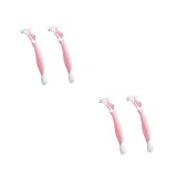 Healeved 2 Sätze Rasierer Pädiprotect Sichschutz Konturen ماكينة حلاقة رجالية Entenkeule Frauen Rasiermesser Herren-trimmer Für Das Gesicht Haarschneider Haar Rasierset Abs Rosa 2 Stück * 2