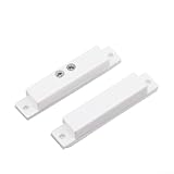 10 Stück Kabelgebundene magnetische Türfensterkontaktsensoren mit Reed-Schalter und Schrauben für die Installation an Türen und in verschiedenen Einstellungen