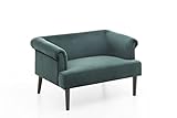 Atlantic Home Collection Charlie Loveseats, Massivholz, (3) Grün, 118/85/88 cm
