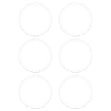 Abaodam 6 Stück Teiliges Runde Uhrengläser Dickes Mineralglas Flach Kratzfest Ersatzteile für Uhrenreparatur Uhrmacher Zubehör Klare Glaslinsen