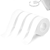 Etikettenband Geeignet für Etikettendrucker, 4 Rollen Selbstklebende Etikettenband Wasserdicht, Etikettenband Drucken Sie Barcode,Name,Datum,Preis usw für Haus, Büro, Schule - 15mmx4m