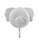 Saugnapf-Duschhaken, Saugnapfhaken Elefant - Tierhaken im Elefanten-Design für die Wand | Vakuumsauger-Handtuchhaken, Duschaufhänger ohne Beschädigung, Allzweck für Dusche, Badezimmer, Glas, Tür, Fens