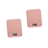 IMIKEYA 2 Stk elektronische Küchenwaage kitchen scale kücjenwaagen Küchenwaage für Shop Bäckerwaage küchenwaage aus edelstahl praktische Küchenwaage Ladefläche aus Edelstahl Golden