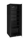 METRO Professional Getränkekühlschrank mit einer Glastür GSC4240, 239 L, schwarz, 110 W, 220-240 V, Kühlschrank mit Led Beleuchtung und 6 verstellbaren Einlegeböden für Gastronomie,Bar,Restaurant