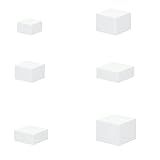 CRROEL 6 Stück Tortenständer, Acryl Buffet Ständer, 5in+6in+6.8in+7in+7.5in+8in Dessertständer, Wiederverwendbar Display Organizer,für Getränke/Torte bei Hochzeiten/Party-Dekoration/Buffet