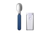 Mepal 107645516800 Faltbarer Löffel Ellipse Nordic denim – wiederverwendbar – Besteck für unterwegs – ideal für Müslibecher to go-spülmaschinengeeignet, Edelstahl
