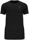Odlo Herren Active F-dry Light Funktionsunterwäsche Kurzarm Shirt, Schwarz, L EU