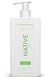 Native Shampoo für Frauen und Männer - ohne Silikone und Sulfate - Gurke-Minz-Duft - Volumenshampoo - für volleres und gesünderes Haar - 487 ml