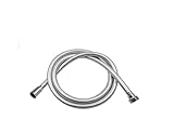 Universal-Brauseschlauch aus Edelstahl, Brauseschlauch, 1,2 m, 1,5 m, 2 m, Badezimmer-Wasserschlauch, Schwarz, Gold, Grau, PVC-Handbrauseschlauch, verdrehsicheres Rohrersatzset(Grey,2m)