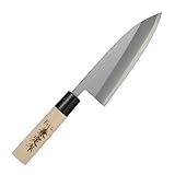 TAKAGI Meisterhandwerker Kanesada Japanisches DEBA-Messer 150mm SK85 Handgeschmiedet 4000200