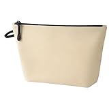 IMWECA Leichte Make-up-Tasche, wasserdicht, Reise-Kulturbeutel für Damen und Herren, gesteppt, Beige