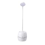 Yunnaty Schreibtisch Lampe mit Stifthalter USB Aufladung Student Lesen Schutz Lampe LED DrüCken Kontrolle Lampe mit Kleinem LüFter,