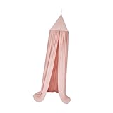 osiuujkw Schlafen Sie gut in einem atmungsaktiven und weichen Betthimmel für Kinder, für Jungen und Mädchen, Kinderzimmerdekoration, bietet atmungsaktive, Rosa, Höhe: 240cm