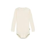Dilling Baby Body Langarm Natur 80 – Bio Merinowolle & Seide – Jungen & Mädchen – Hautfreundlich & Nachhaltig