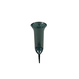 greemotion Grabvase Grün, Steckvase 0,8L, Vase für Grab 31cm, Grabdeko Kunststoff, Blumenvase für Grab, Trauerschmuck Blumen-Vase, robuste Friedhofsvase, witterungsbeständiger Grabschmuck