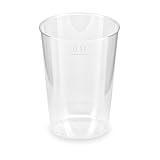 VEPATIM 40 Trinkglas Verkostungsglas Trinkbecher Probierglas klar Eichstrich 100ml