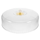 Happyyami Transparente Dessertkuppel 28cm Durchmesser aus Stabilem Kunststoff Runde Tortenglocke mit Luftdichtem Schutz Servierabdeckung für Gebäck und Kuchen für Partys und Feiern