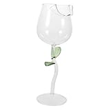 Cabilock Weinglas whiskey glasses kristallglas weisweinglaeser partybrillen spassbrillen partygläßer Glaswaren Sherry-Gläser Martini-Gläser Rosenblüten-Cocktailglas Cocktailbecher aus Glas