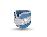 Umbro Gewichtsmanschetten - Gewichte für Beine und Arme - 2 Stück von 500Gr - Verstellbar mit Klettverschluss - Komfortable Passform - Grau/Blau