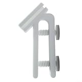 Eimer-Schlauchhalter für Garteneimer für Rand – kompakt, 15,2 x 5,7 x 11,9 cm, Wasserschlauch-Clip-Halterung, leicht, 52,2 g, passend für Standard-Eimer und Fischta(weiß)