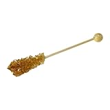 Teehaus Grünfieber - 25x Kandissticks braun I 17cm I 50% Rohrzucker einzeln verpackt I Kandis Stick I Süßung