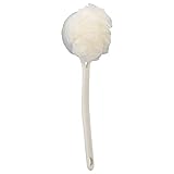 Body Scrubber, bequeme Badebürste mit langem Griff zum Baden(Weiß)
