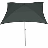 Siena Garden City Mittelstockschirm anthrazit/Natur 180x180cm