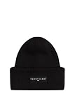 Tommy Jeans Herren TJM Linear Beanie AM0AM13666, Schwarz, Einheitsgröße, Schwarz (Schwarz), Einheitsgröße