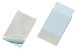 Durable Selbstklebetasche Pocketfix, 90 x 57 mm (Innen), ohne Einsteckschilder, 100 Stück, transparent, 837919
