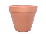 meindekoartikel Italienischer Terracotta Topf Blumentopf Pflanztopf Tontopf wiederverwendbar witterungsbeständig (Ø 19 cm)