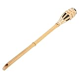 DOITOOL Bambusfackel Deko Festival-party-fackel Bambuslampe Für Den Außenbereich Campingleuchten Für Den Außenbereich Öl Licht Öllampe Für Den Garten Gartenfackel Aus Bambus Beige
