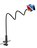 TRYONE Schwanenhals Handyhalter, Handy Halterung für Bett - Flexible Arm verstellbare Bett für iPhone 16 15 14 13 Pro XS Max XR X 8 7 6S Plus, Samsung S10 S9 S8 S7, 4-6,5 Zoll Handys, 70cm