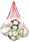 RHINOS sports Ballnetz für 5 Fußbälle Blau/Weiß