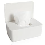 Feuchttücher Box, Feuchtes Toilettenpapier Box, Feuchttücherbox, Feuchttücher Box Baby, Aufbewahrungsbox Kunststoff Feuchttücher Spender mit Deckel für Zuhause und Büro