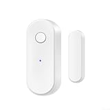 Für Tuya Zigbee Türfenstersensor, offener geschlossener magnetischer Detektor, funktioniert mit Gateways, Echtzeit-Monitor-Benachrichtigung, Weiß