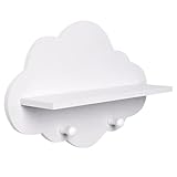 Rrlihjgu Schwimmendes Regal, Wolkenregale für die Wand | Kleiderhaken für kleine Küchenaufsteller - Wandregale für Bücher, Fotos, Pflanzen, Spielzeug, Sammlerstücke