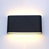 GVEXLUOQ Outdoor Veranda Balkon Garten Lampe Dekoration Wasserdicht IP65 Bewegungsmelder Wandleuchte, Moderne Wandleuchte (Color : 12w Sensor, Size : Warm)