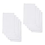 Toyvian 10 Stk Rülpstücher waschbare wickelunterlage babywindeln items babyartikel swindel wiederverwendbar Saugfähige Windeleinlagen Baumwollwindeln gefälscht Baumwolle Weiß