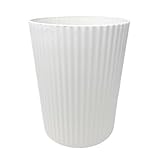 Sinoba Papierkorb ANX Mülleimer Abfalleimer Papiereimer aus stabilem Kunststoff ideal für Kinderzimmer Büro Küche Höhe 27,8 cm 9L (Weiß)