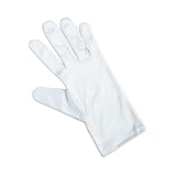 BUZZUFY Heli Präsentationshandschuhe, Mikrofaser, Weiß, Größe S, 1 Paar, Weiss/opulenter Garten