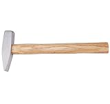 Schlosserhammer, 27,9 cm, geschmiedeter Stahl mit Holzgriff, für Metallbearbeitung, Schmied, Heimwerker, Maschinisten und Ingenieure (500 g)