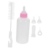 BCOATH Teiliges Kleines Katzenmilchflaschen Weichem Silikonnippel Wiederverwendbare Neugeborenen Nuckelflasche für Welpen Kätzchen und Kleine Haustiere Einfach zu Reinigen Sicheres