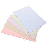 jojofuny 200 Blatt Tonpapier in sanften Pastellfarben Mix Farbiges Kopierpapier für Drucker Vielseitig Verwendbar für Origami Basteln Scrapbooking Lebendige Farbtreue Reißfest und