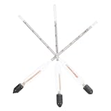 CIYODO 3 Stück Teiliges Hydrometer Zuckeranteils messgerät für Sirup Wein Bier Präzise Zuckerdichte Skala Brix Langlebiges Dichtemessgerät für Brauerei und Lebensmittelprüfung