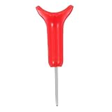 FRCOLOR Blindschreibstift Mini-braille-stift Braillestift Braille-bücher Schreibmaschine Braille-spiele Hersteller Von Braille-etiketten Blindenschrift-grußkarten Rostfreier Stahl Rot