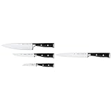 WMF Grand Class Messerset 3teilig & Grand Class Fleischmesser 34 cm, Made in Germany, Messer geschmiedet, Performance Cut, Spezialklingenstahl, Klinge 20 cm