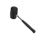 DOITOOL Holzbearbeitungswerkzeug craftsman tools craftsman werkzeug Gummihammer Handwerkerwerkzeug Dekorationswerkzeug Schlagbohrer Stiletto-Hammer Kugelhammer Faserkugelkammer Black