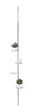 Meinposten. , Metall, Teleskop-Blumenregal Pflanztreppe Blumentreppe Regal Pflanzenregal mit 4 Abstellflächen Höhenverstellbar 175-275 cm