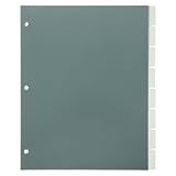 UTHCLO Registerkarten Trennblätter aus Semitransparentem Pp Kunststoff mit Laschen Wasserfest Robust und Vielseitig für Ordner und Notizbücher Praktische Organisationshilfe