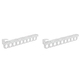 CENMEN 2X HosenaufhäNger, Platzsparende KleiderbüGel für KleiderbüGel, HosenstäNder, SchalaufhäNger, Schrank, Platzsparender Schal-Organizer,